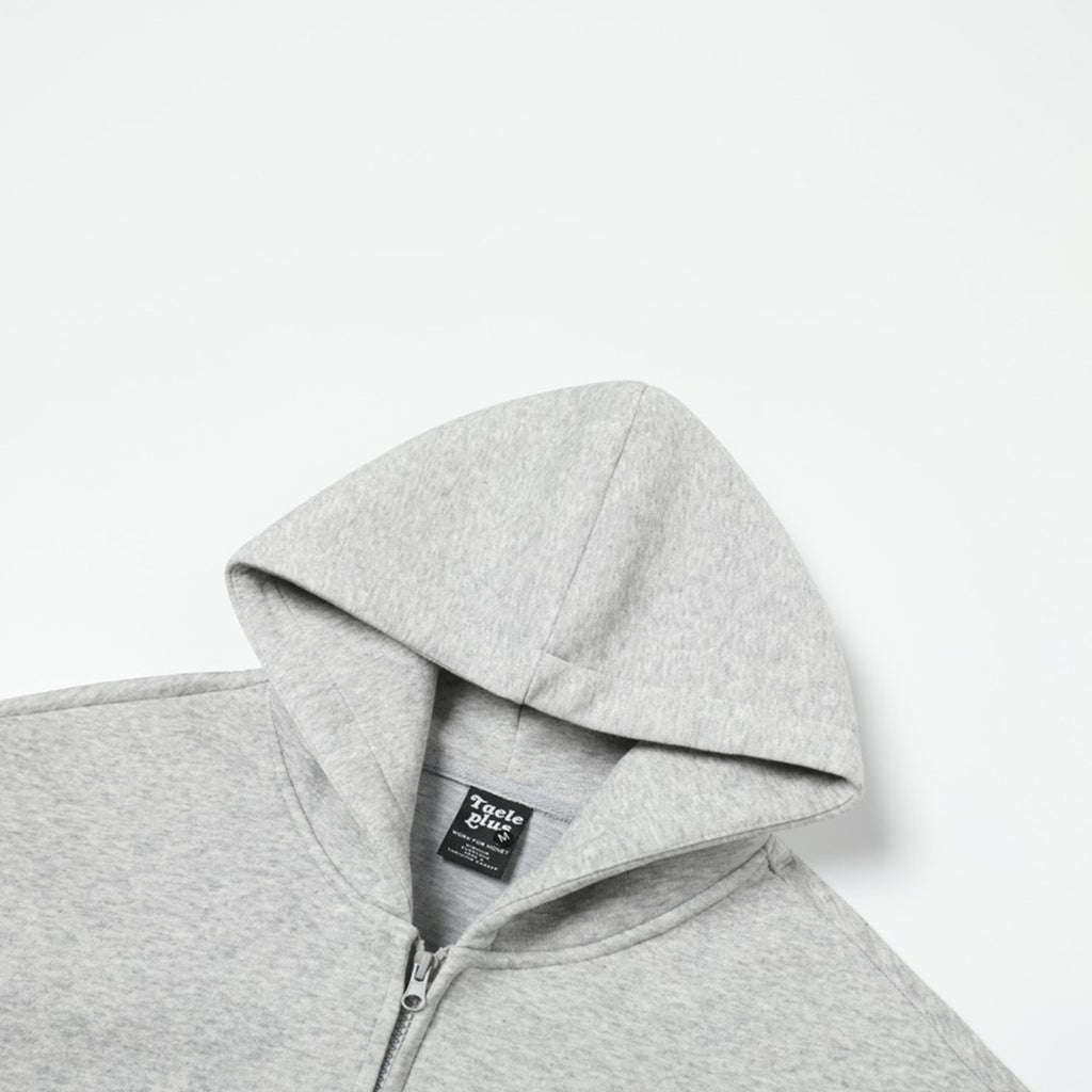 Splicing zipper hoodie for men
