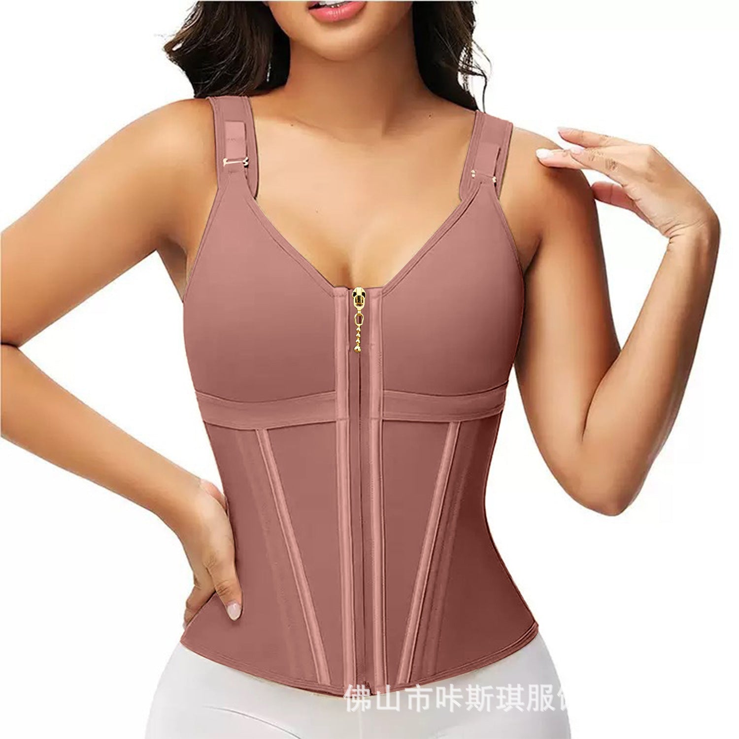 15-Bone Mesh Waist Cincher Vest — Breathable Shaping Support