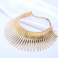 Striped collar necklace