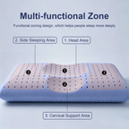 Cool cervical pillow with slow rebound memory cotton pillow for side sleeping and neck protection. Summer breathable and deep sl