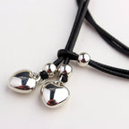 Pulling rope wax thread multi-layer foot decoration peach heart pendant foot chain