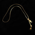 Collarbone chain zipper necklace