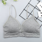 Elastic Gathering Bralette Push Up Bra Summer Anti-light Korean Style Wild Bra Tube Top Sexy No Rims Bra