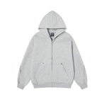 Splicing zipper hoodie for men