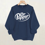 Round neck long sleeved sweatshirt