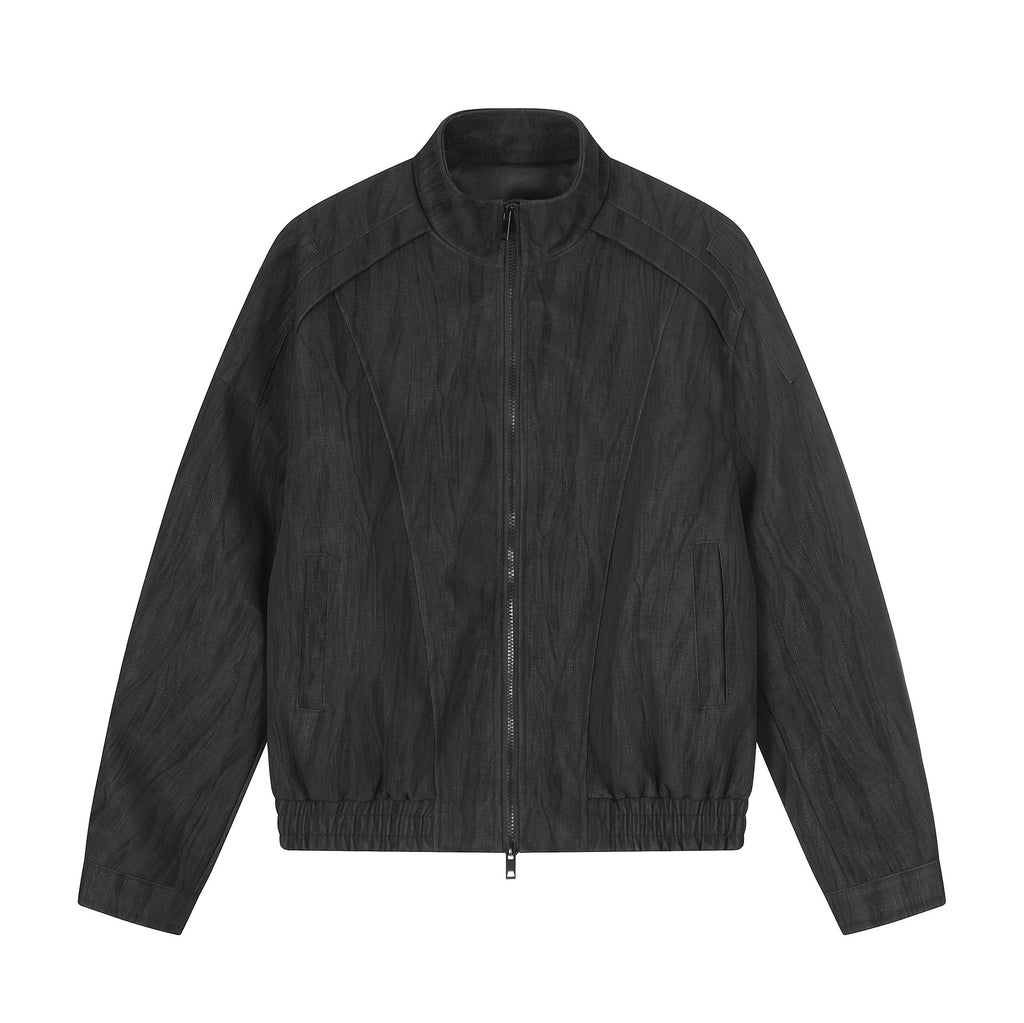 Boxy jacket for men - black
