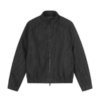 Boxy jacket for men - black