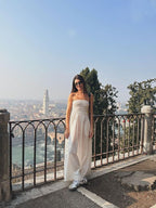 Bra less backless women's dress