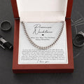 Stainless steel necklace with double-sided polished titanium steel chain