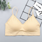 Elastic Gathering Bralette Push Up Bra Summer Anti-light Korean Style Wild Bra Tube Top Sexy No Rims Bra