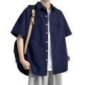 plus size  lightweight short sleeve shirt for men