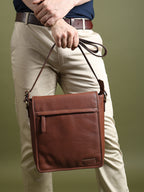 Leather Crossbody Bag for Travel Work