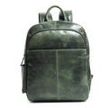 Luxury Italian Leather Backpack, Green