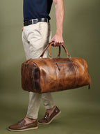 Heritage Buffalo Leather Duffel Bag