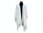 Signature Line Shawl Wrap - Winter White