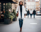 Signature Line Shawl Wrap - Winter White