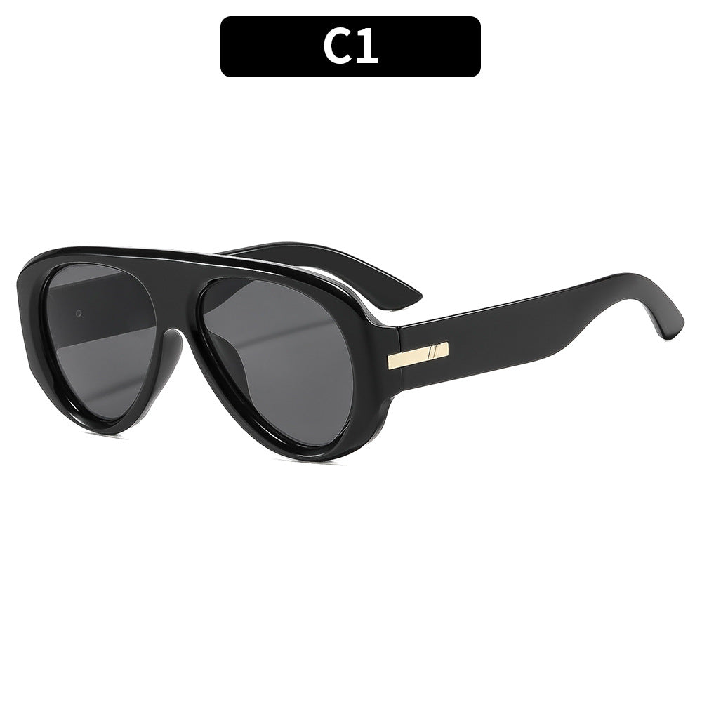 New Stylish Retro Oversized Aviator Sunglasses