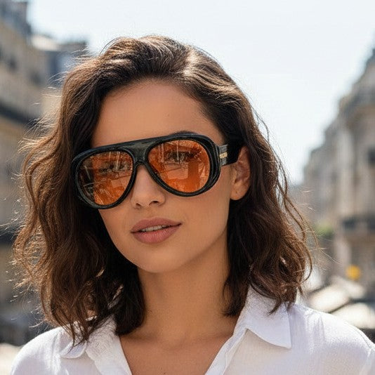 New Stylish Retro Oversized Aviator Sunglasses