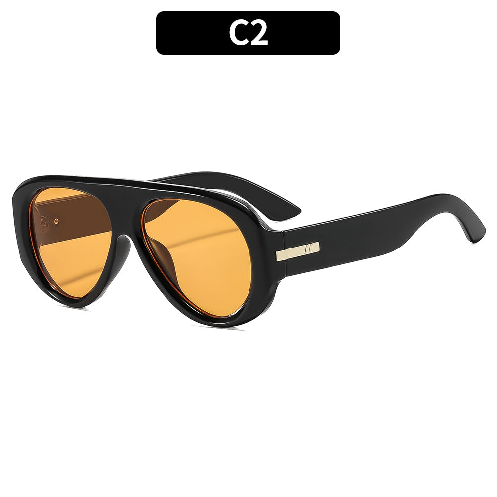 New Stylish Retro Oversized Aviator Sunglasses
