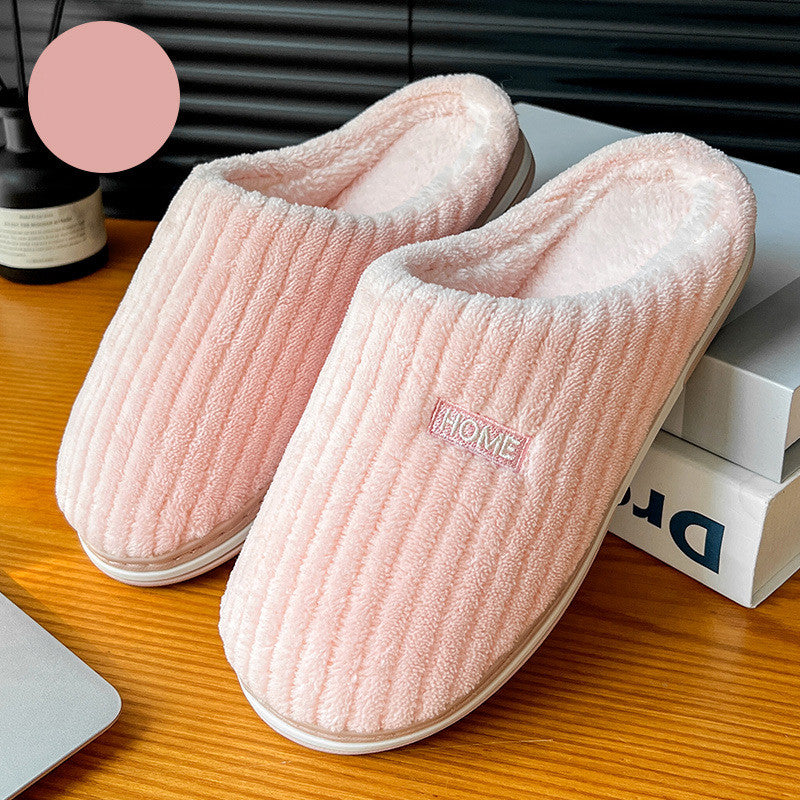 Solid Color Simple Cotton Slippers