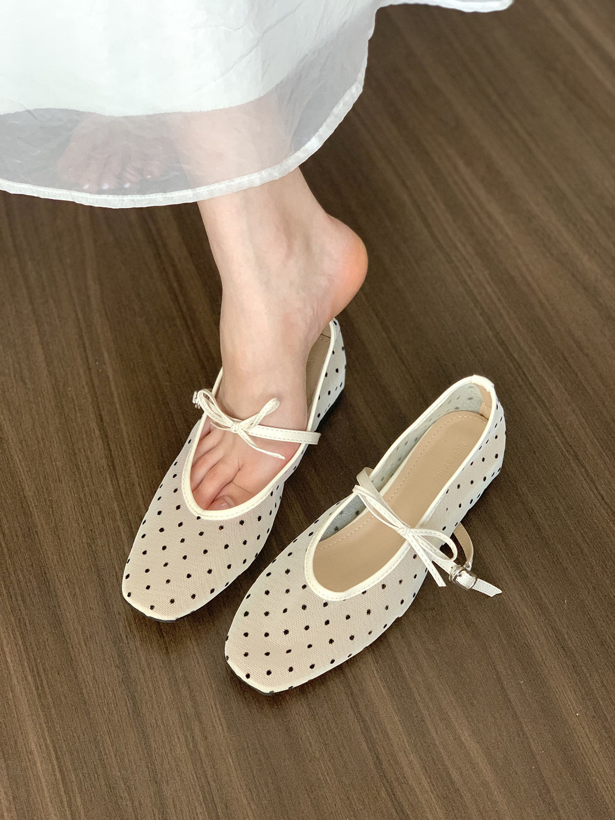 Mesh Breathable Ballet Flats For Women