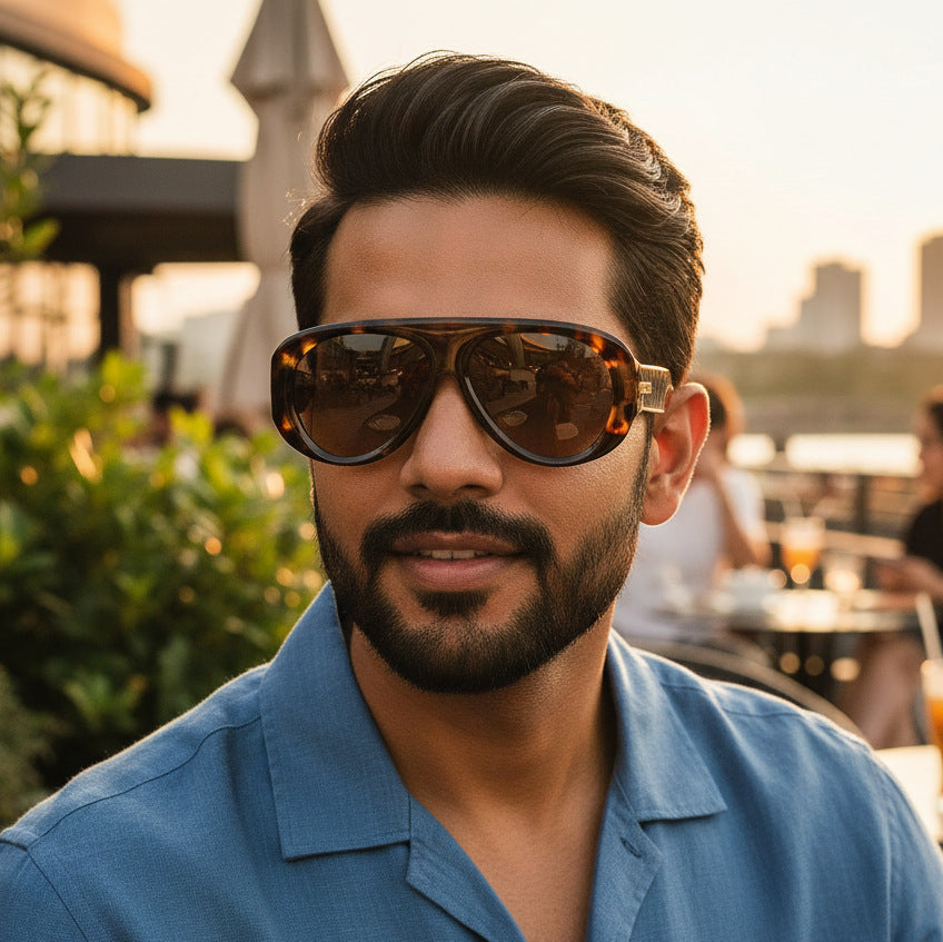 New Stylish Retro Oversized Aviator Sunglasses