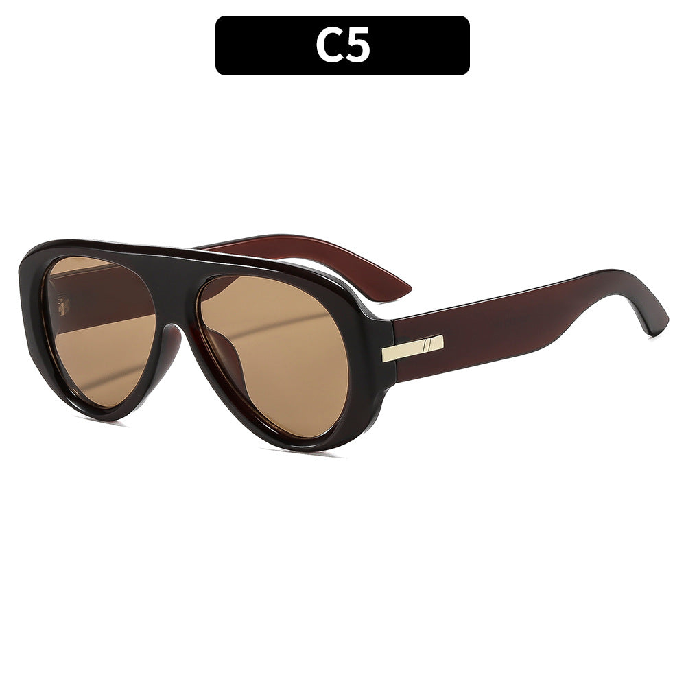 New Stylish Retro Oversized Aviator Sunglasses
