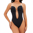 Backless Shaping Bodysuit - black