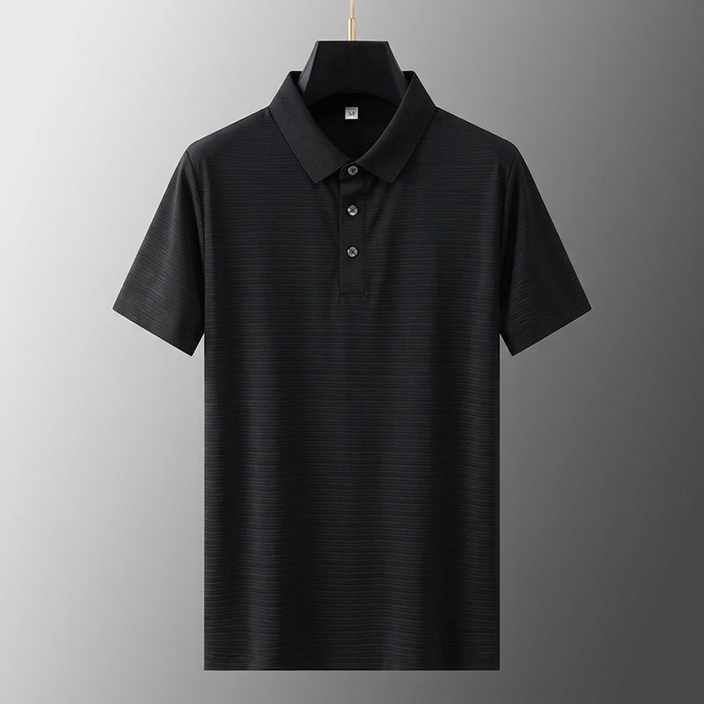 Men's Short Sleeve Polo - Classic Fit - Black