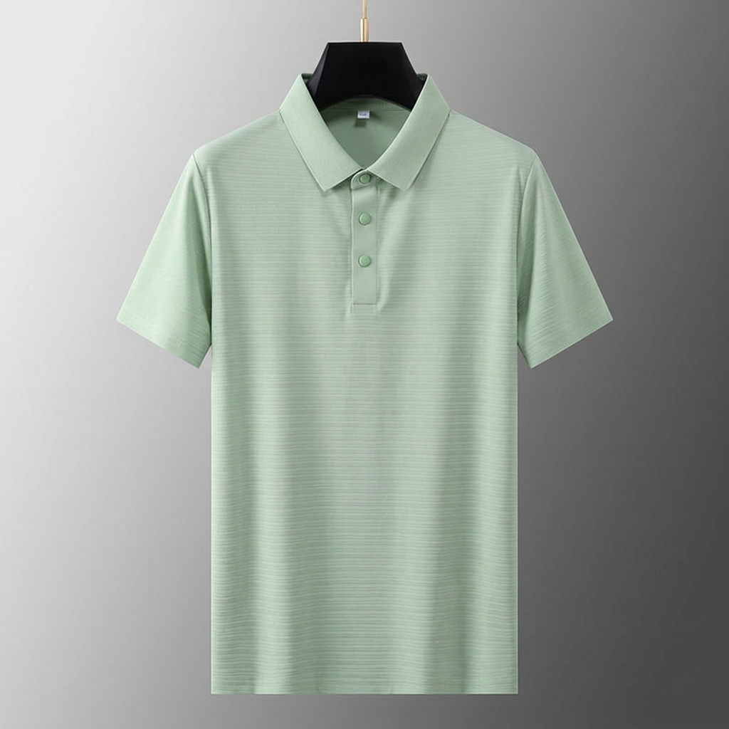 Men's Short Sleeve Polo - Classic Fit - Light Green
