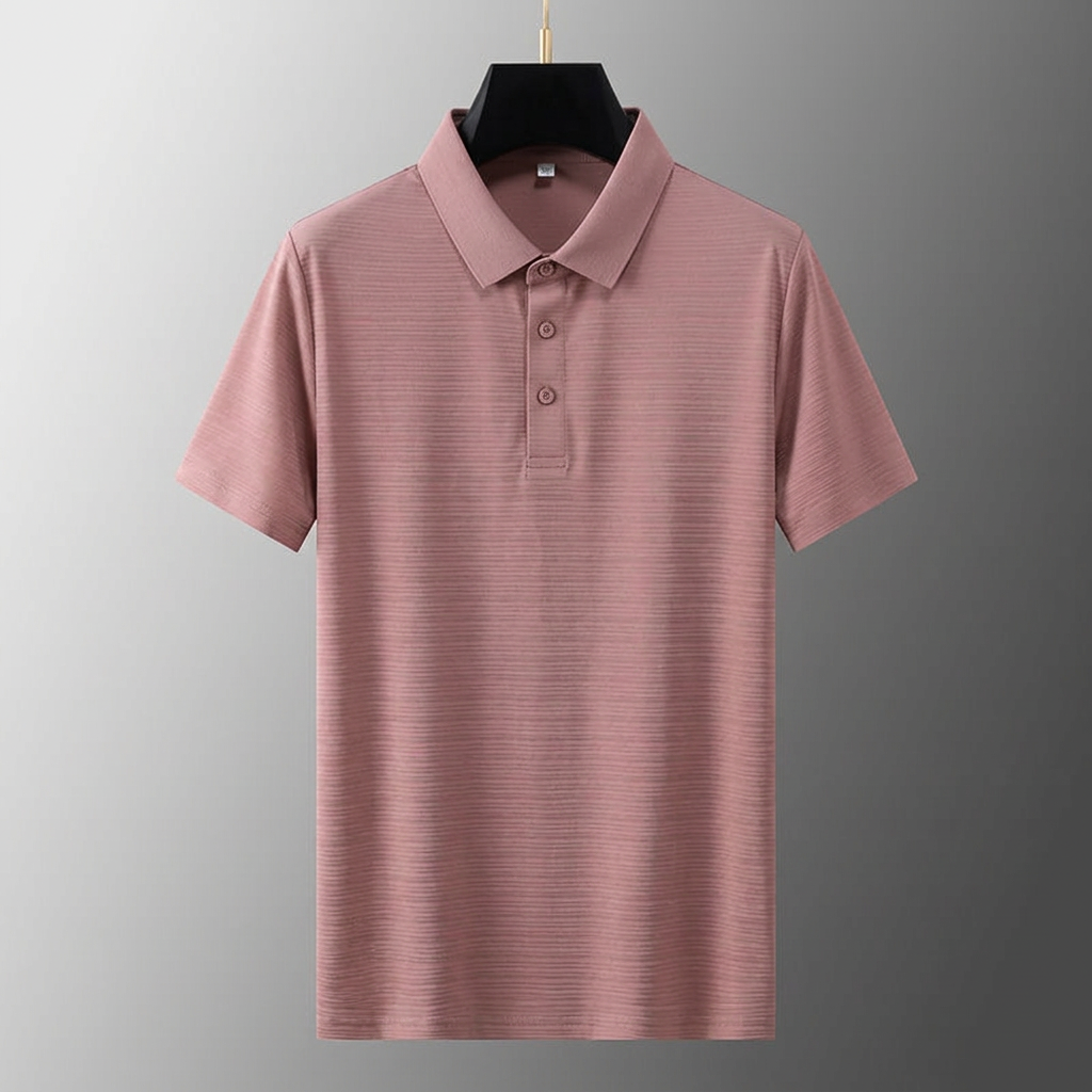 Men's Short Sleeve Polo - Classic Fit - Lotus Root Powder
