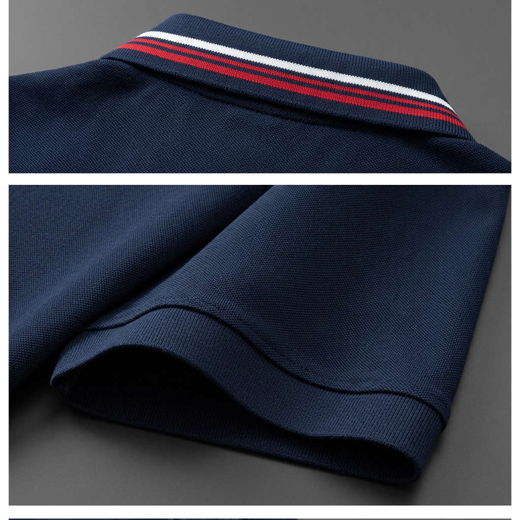 Short Sleeve Polo Shirt for Men - Midnight Blue