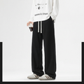 Loose Cuffed Sweatpants Men - black