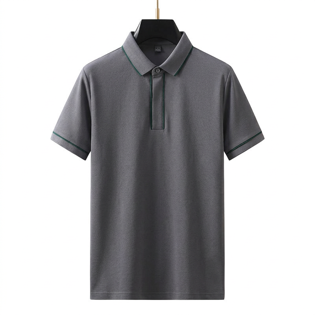 Short Sleeve Polo Shirt for Men - Graphite Gray