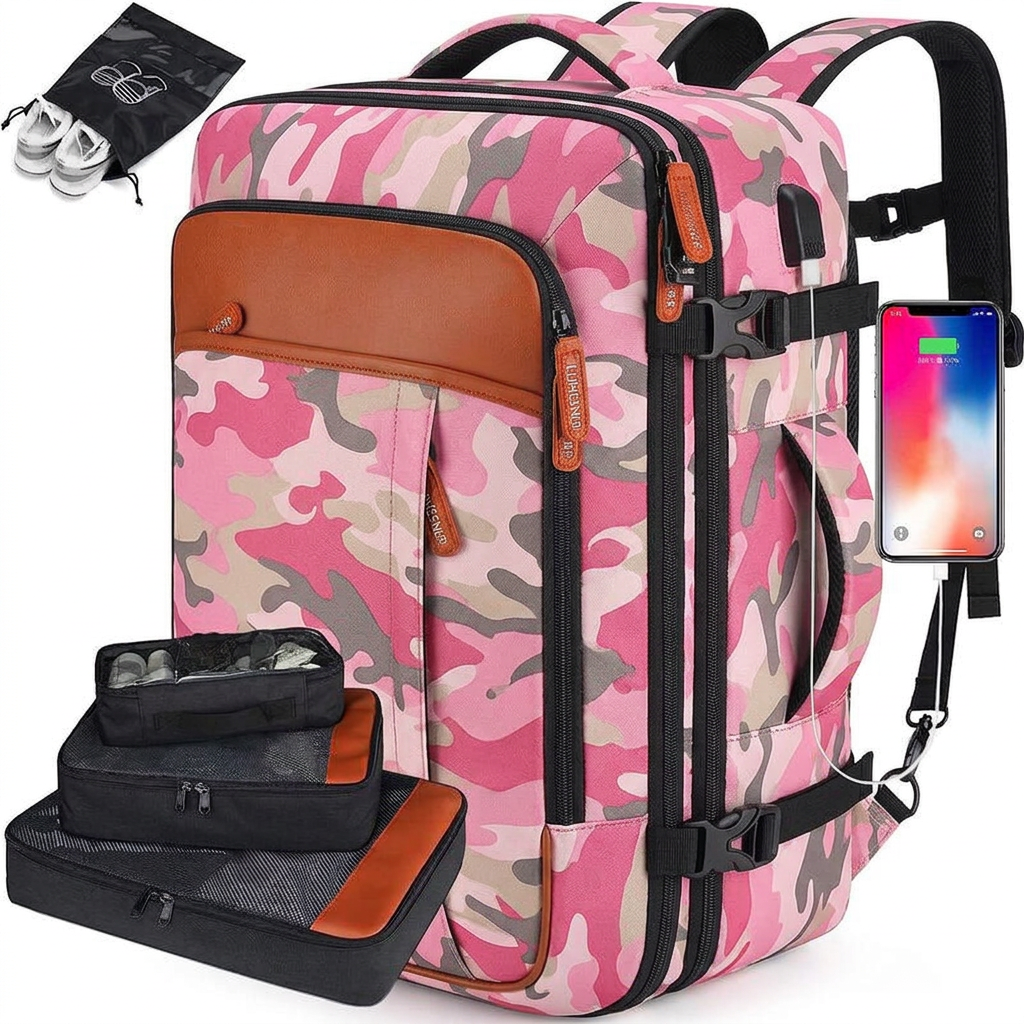 Tactical Molle Assault Rucksack - Camouflage Pink