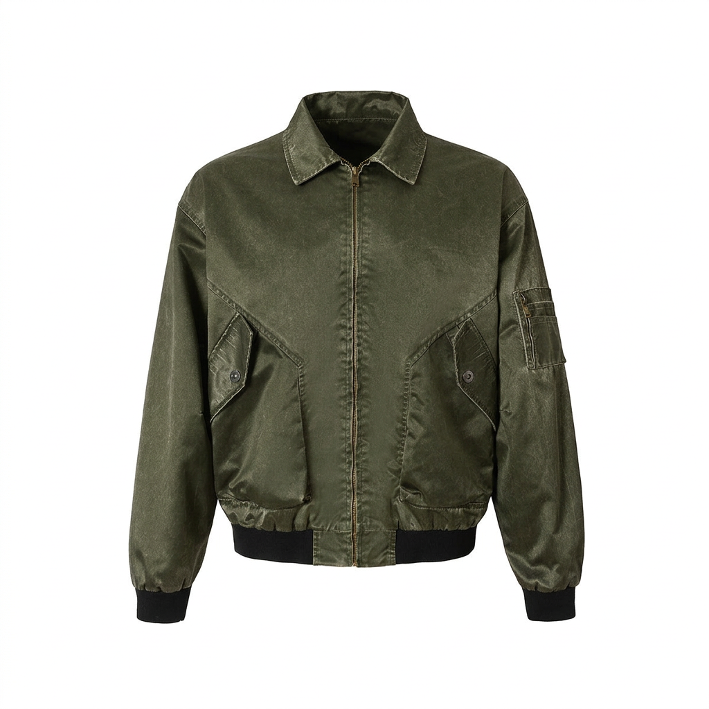 Jacket collar jacket for men - green
