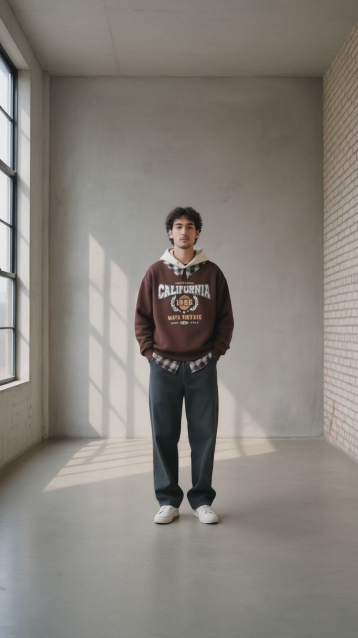 Wrenfield Apparel Co. Layered Hooded Sweatshirt for Men - product ad video
